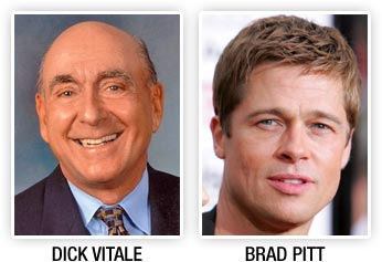 Dick Vitale and Brad Pitt