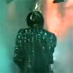 Michael Jackson on fire
